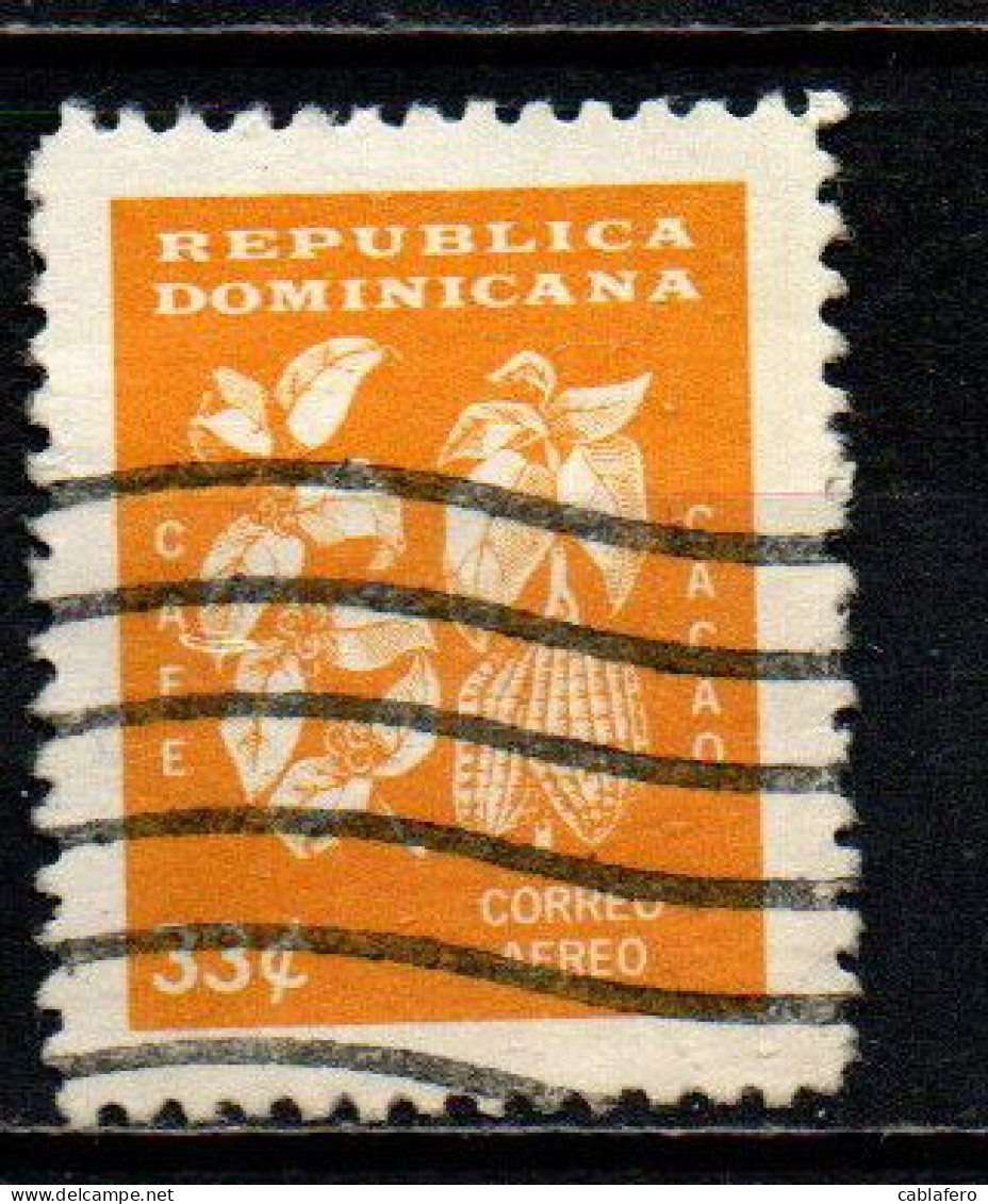 REPUBBLICA DOMENICANA - 1961 - CAFFE' E CACAO - USATO - Dominicaine (République)