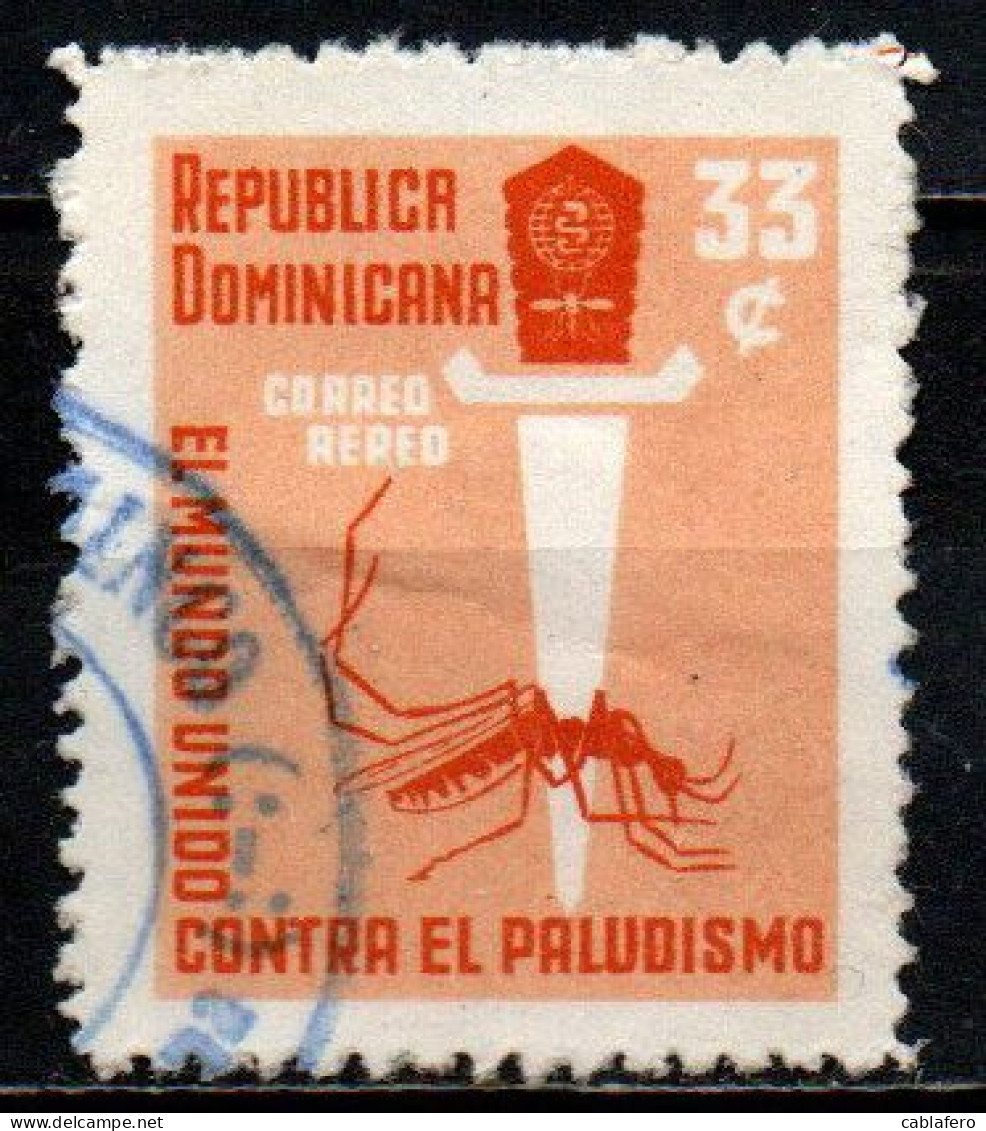 REPUBBLICA DOMENICANA - 1962 - LOTTA CONTRO LA MALARIA - USATO - Dominican Republic