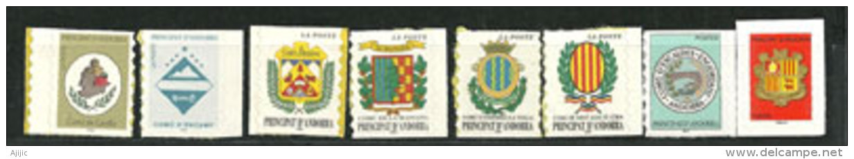 ANDORRE. Faciale 9,95 Euro, Série Des Armoiries D'Andorre.14 T-p Neufs **,inclus Adhesif. Different:ITVF & Phil@poste - Unused Stamps