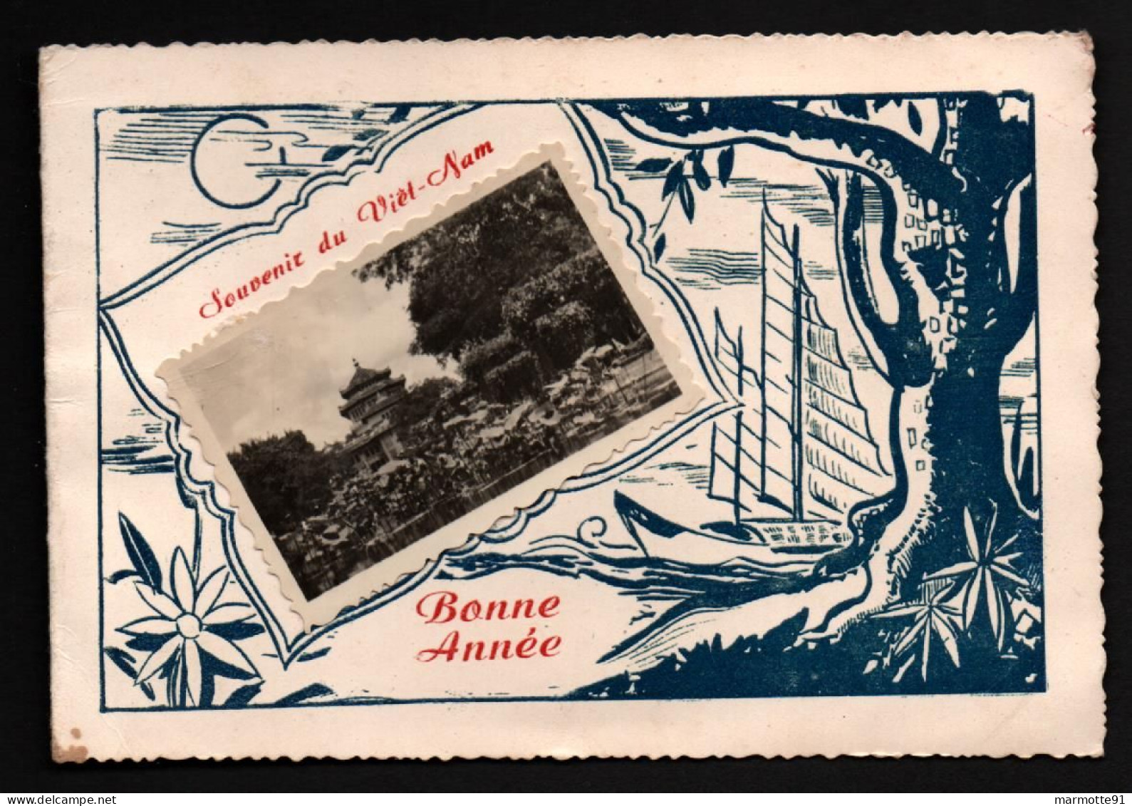 CARTE VOEUX JANVIER 1954 DIEN BIEN PHU !!! UNIQUE !!! ARMEE FRANCAISE INDOCHINE INDOCHINA  CEFEO - Französisch