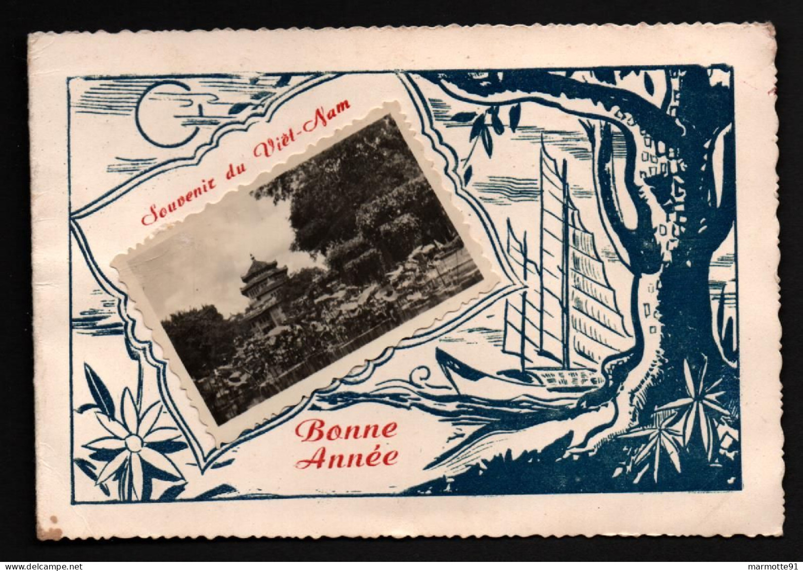 CARTE VOEUX JANVIER 1954 DIEN BIEN PHU !!! UNIQUE !!! ARMEE FRANCAISE INDOCHINE INDOCHINA  CEFEO - French