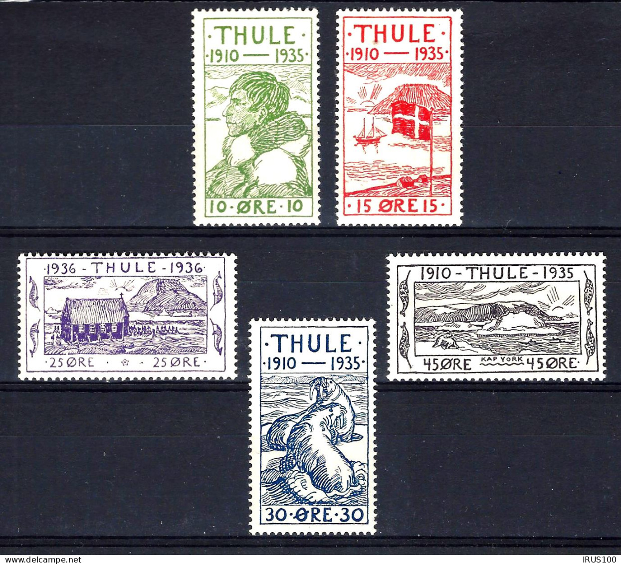 GROENLAND THULÉ 1935 MNH / ** SÉRIE COMPLÈTE - Thulé