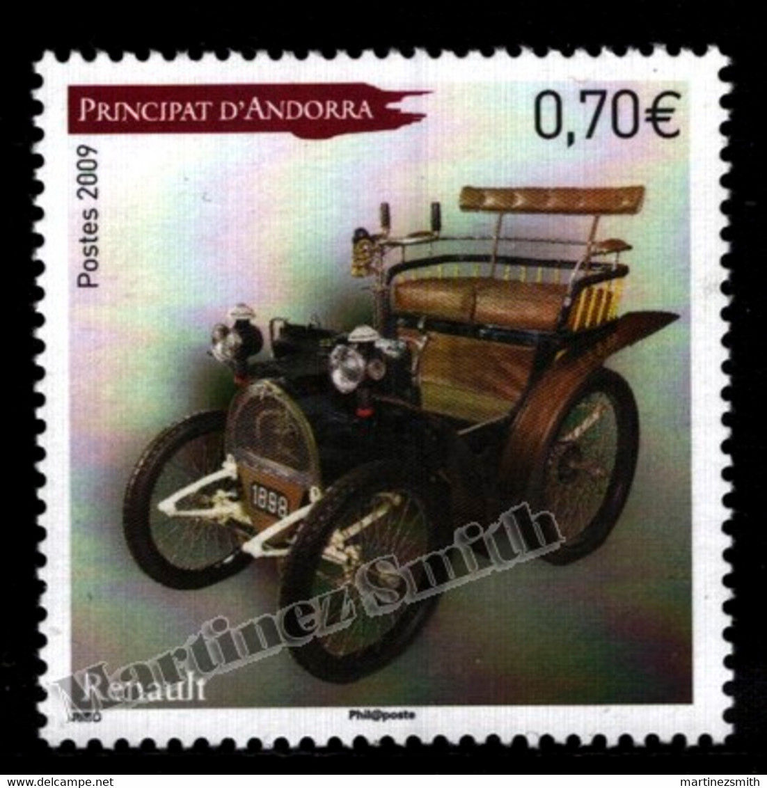Andorre Français / French Andorra 2009 Yv. 674, Transports, Automobiles, Cars - MNH - Unused Stamps