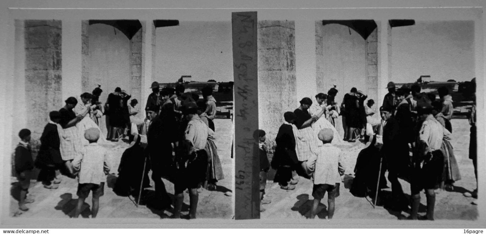 LOT DE 9 PLAQUES DE VERRE STÉRÉO. ÎLE DE NOIRMOUTIER. VENDÉE. 1931,1932 ET 1936. - Glass Slides