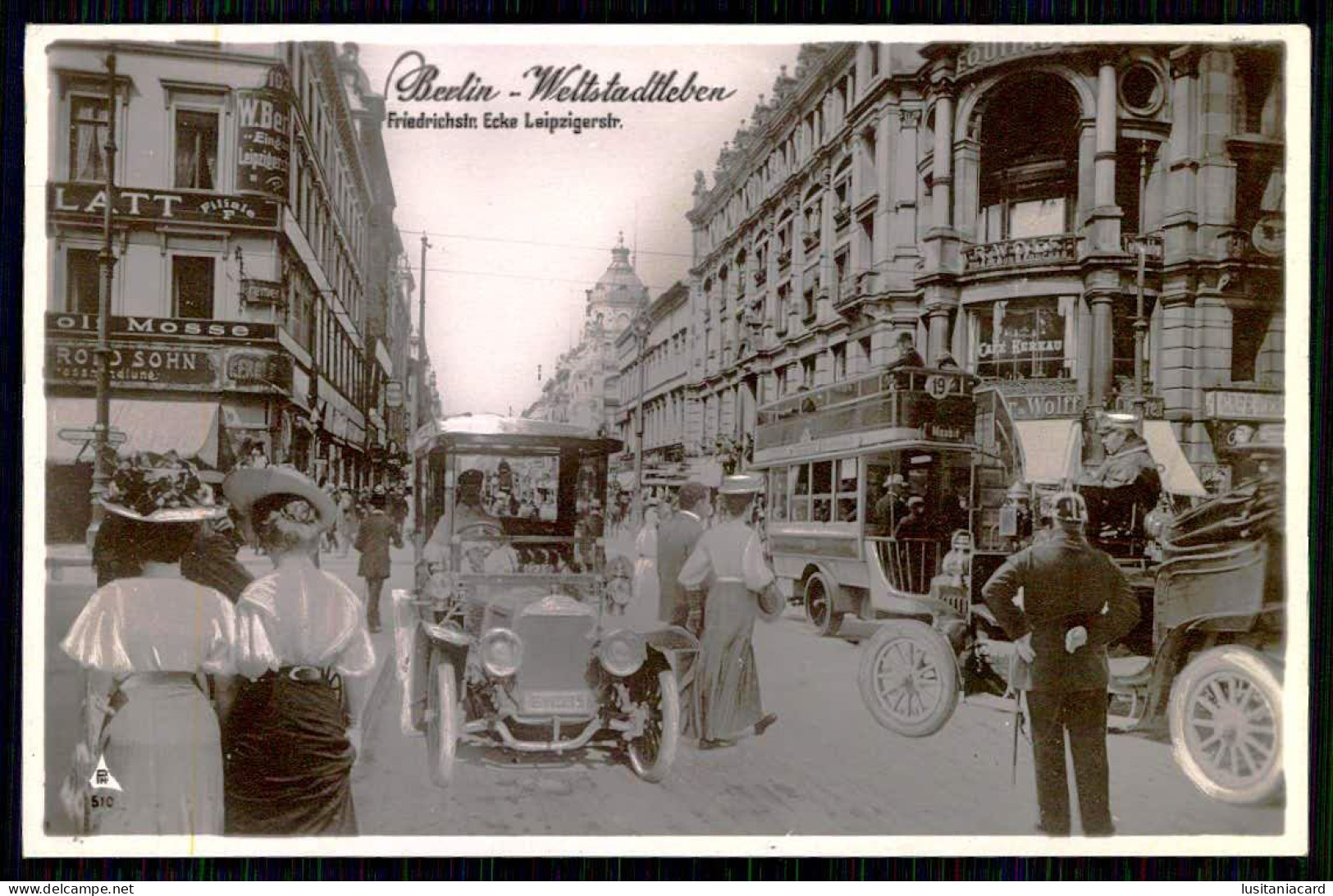 BERLIN - Weltstadtleben-Friedrichstr. Ecke Leipzigerstr.(Ed. Photochemie - Serie: Berlin Weltstadtleben) Carte Postale - Kreuzberg