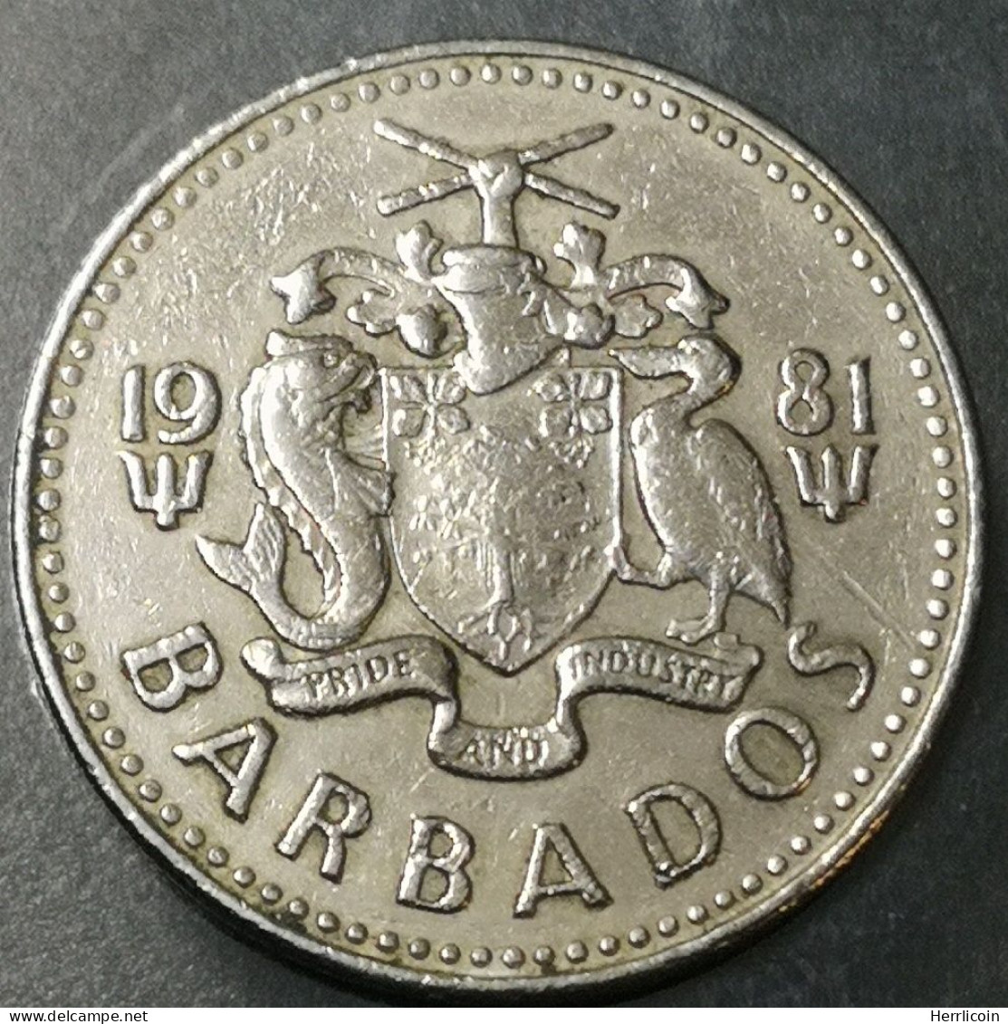 Monnaie Barbade - 1981  - 25 Cents - Barbados