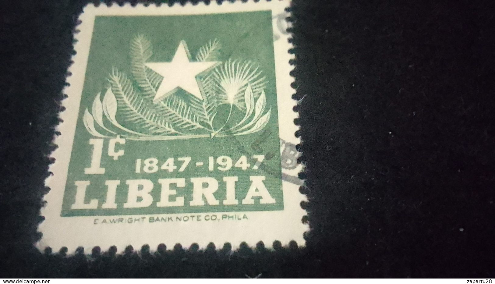 LİBERYA-1940-50    1     C.      DAMGALI - Liberia
