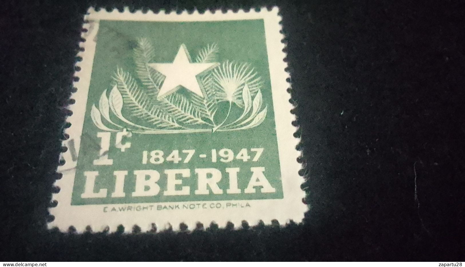 LİBERYA-1940-50    1     C.      DAMGALI - Liberia