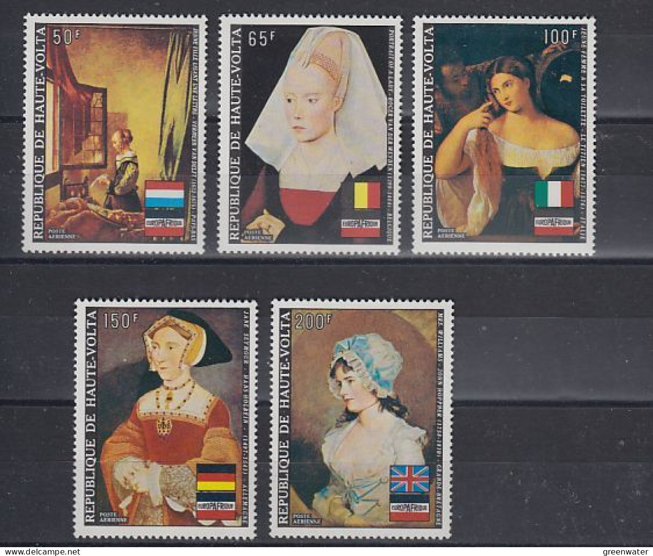 Haute-Volta 1973 Europafrique / Paintings 5v ** Mnh (59268) - Idee Europee