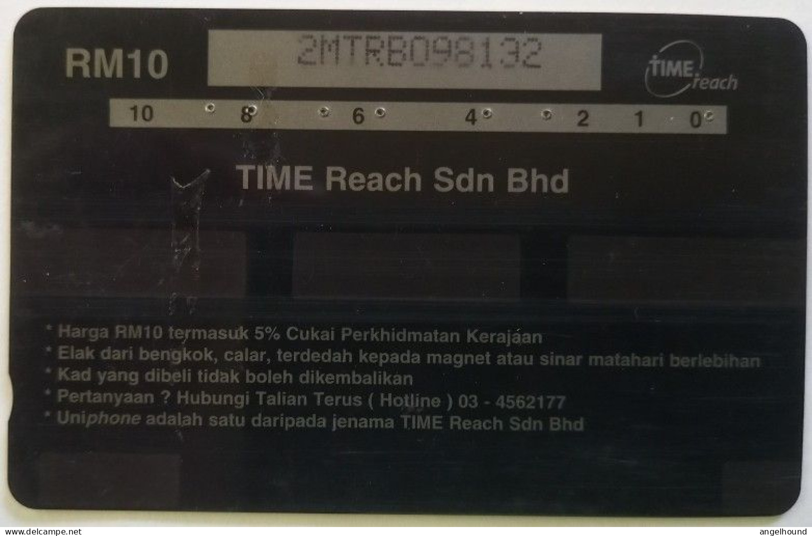 Malaysia Uniphonekad Rm10  GPT  2MTRB - Reach Your Loved Ones With ( With Sticker ) - Maleisië