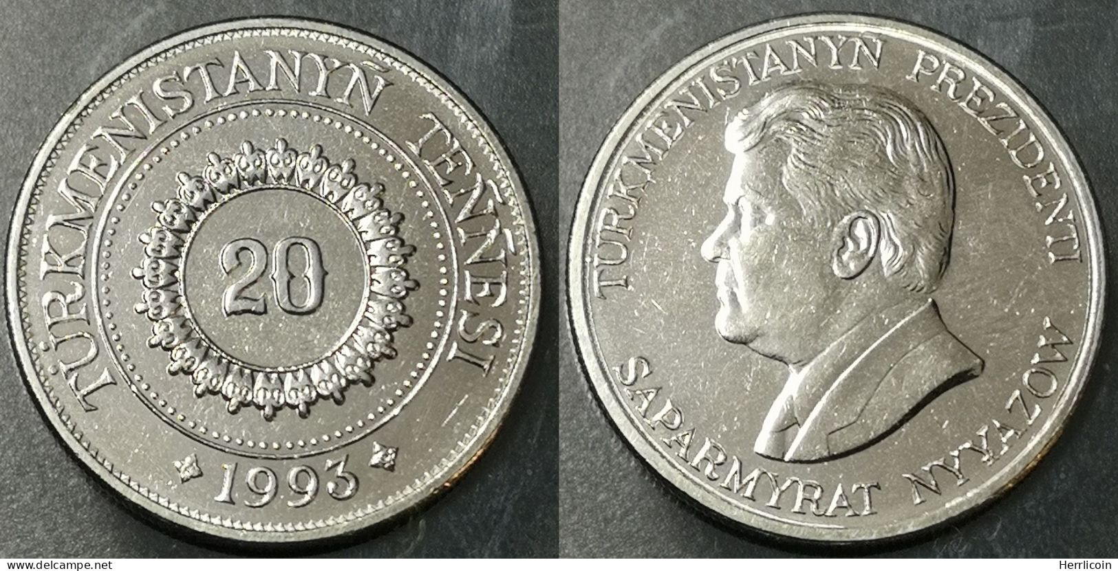 Monnaie Turkménistan - 1993 - 20 Tenge - Turkmenistan