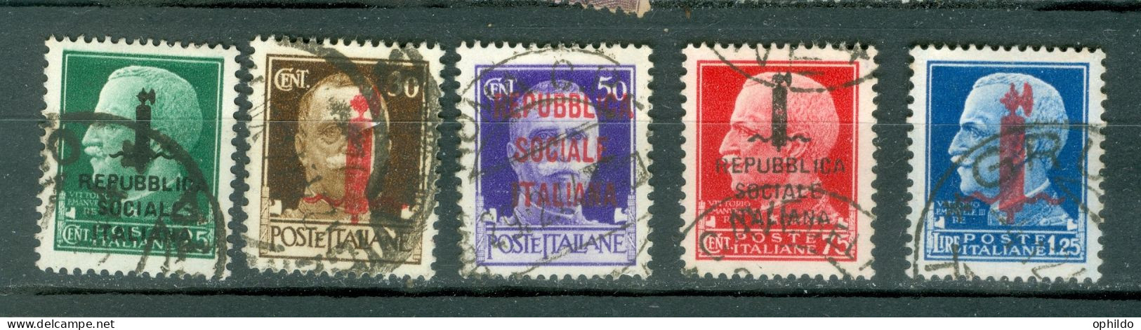 Italie  Sassone  491/495  Ob  B/TB   - Used