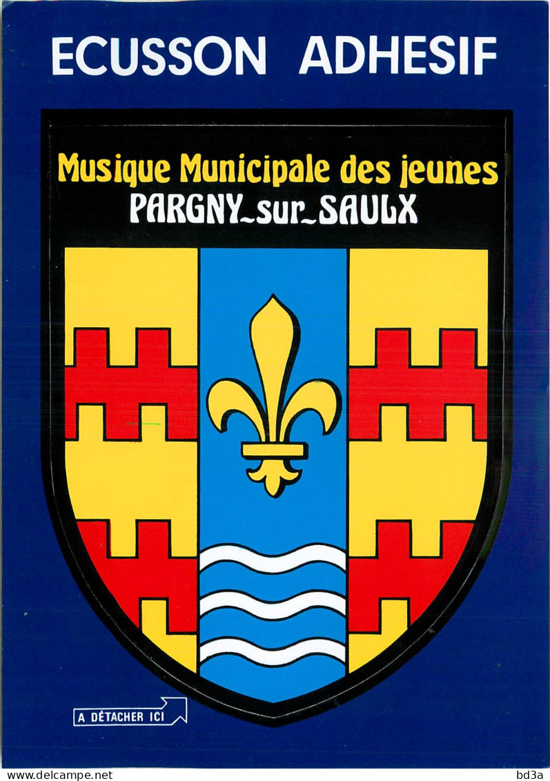 51 PARGNY SUR SAULX - ECUSSON BLASON ADHESIF MUSIQUE MUNICIPALE DES JEUNES - Pargny Sur Saulx