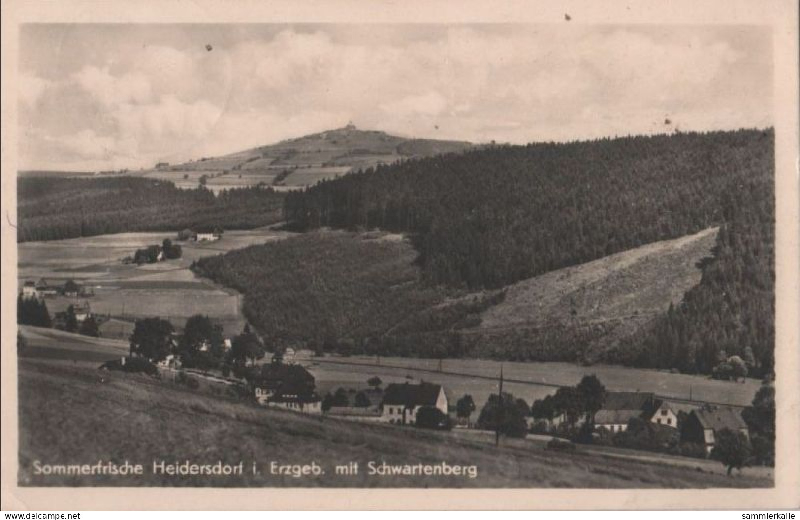 76256 - Heidersdorf - Mit Schwartenberg - Ca. 1955 - Annaberg-Buchholz