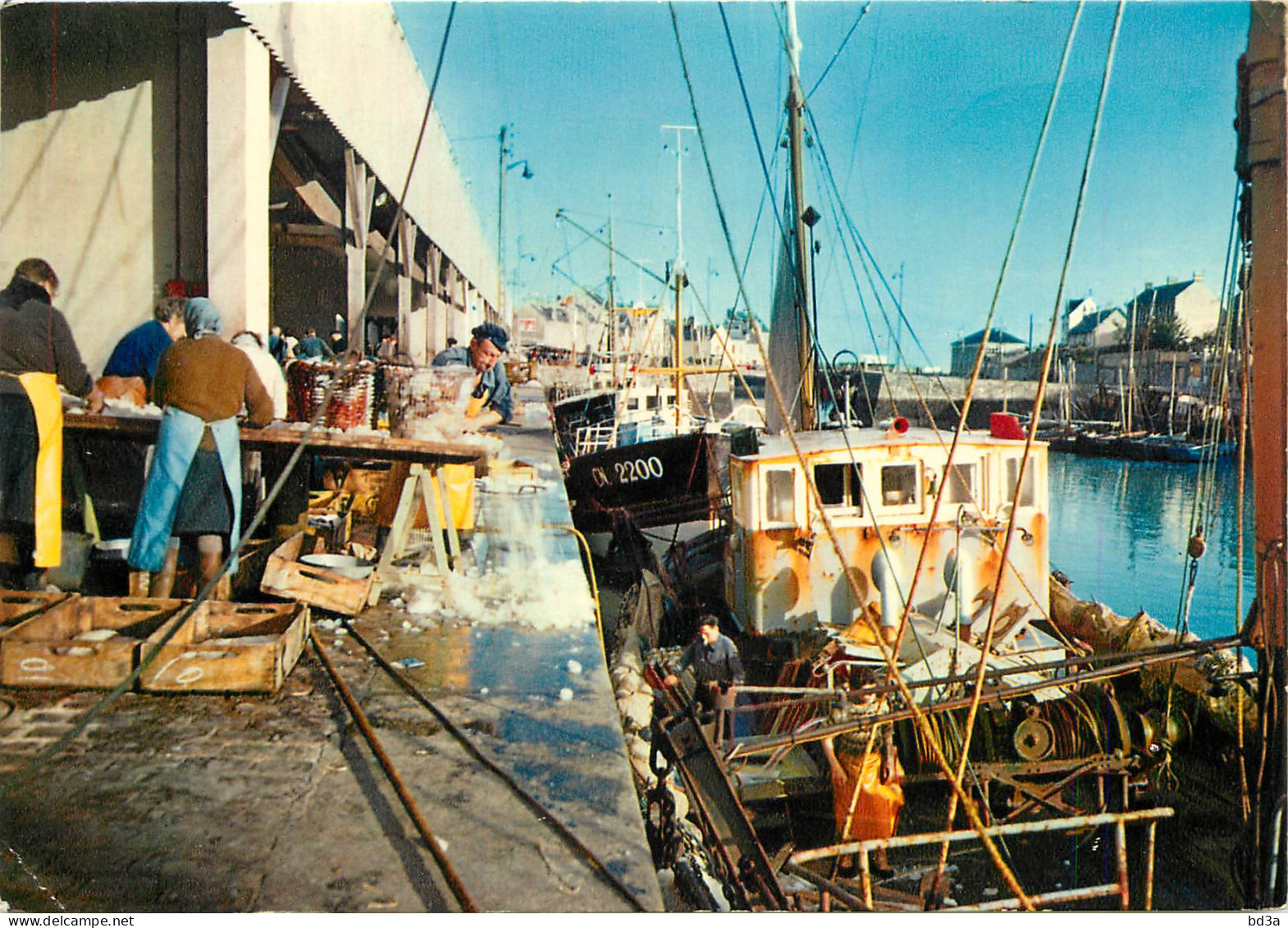 14 - PORT EN BESSIN TRI DU POISSON - Port-en-Bessin-Huppain