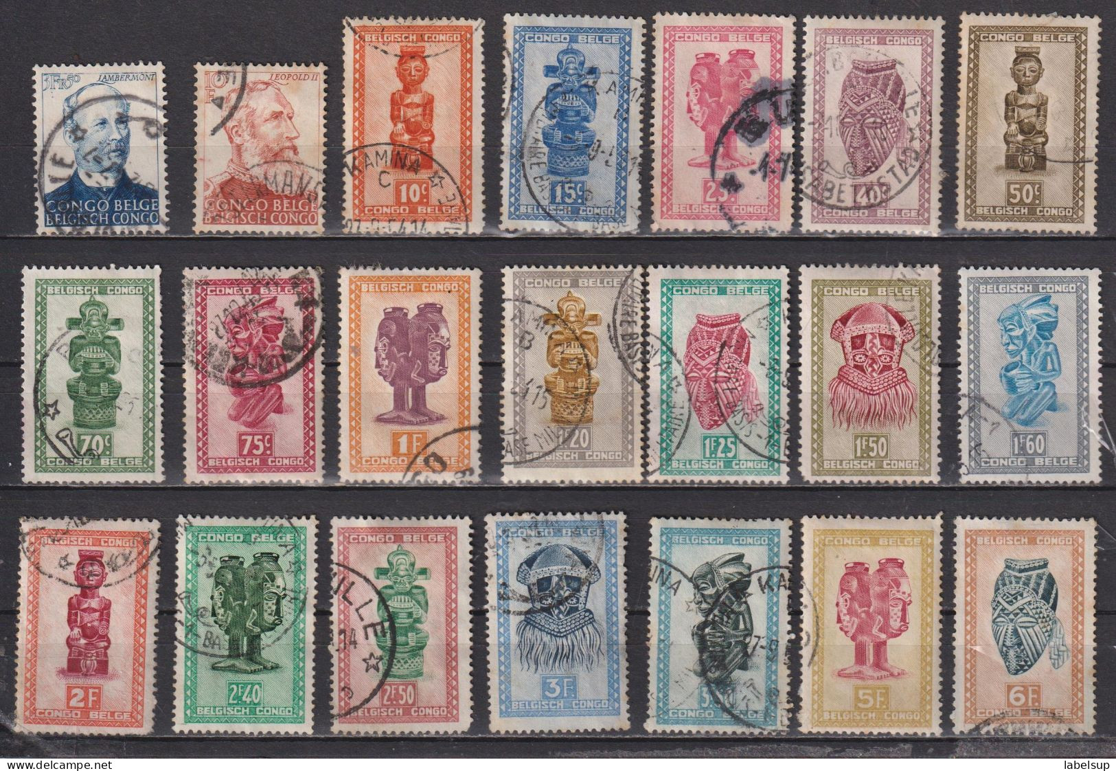 Collection / Lot De Timbres Oblitérés Du Congo Belge Années Diverses - Colecciones