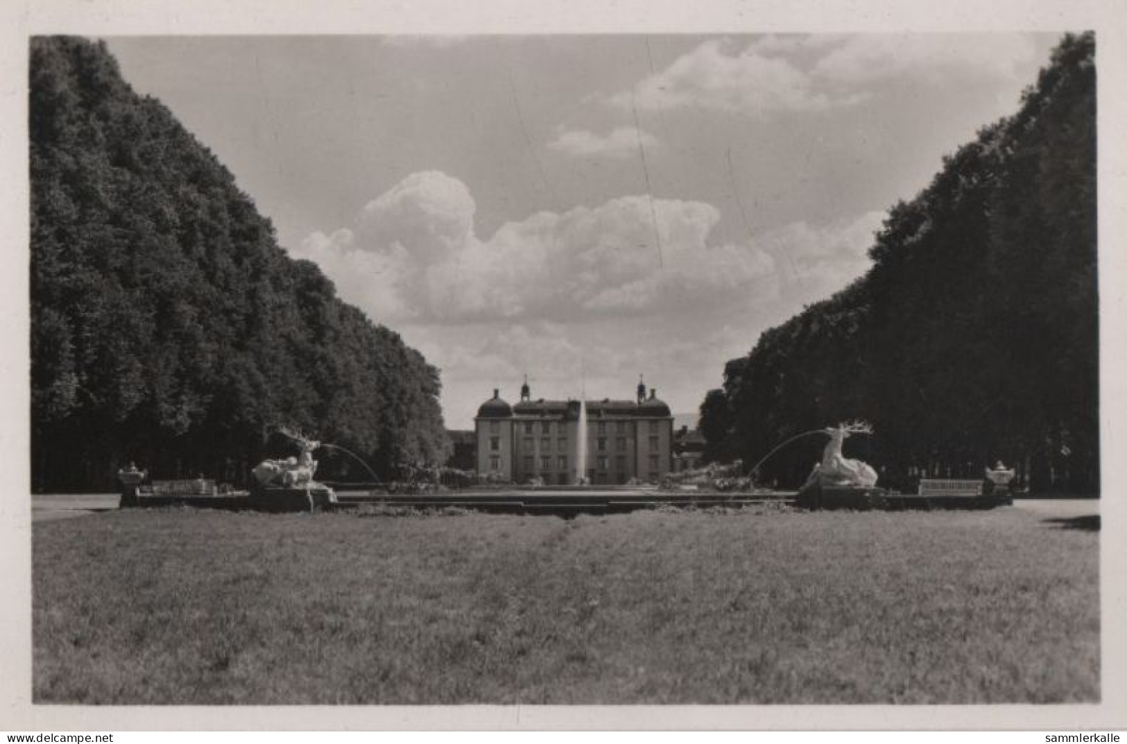 71717 - Schwetzingen - Schloss, Gartenseite - Ca. 1955 - Schwetzingen