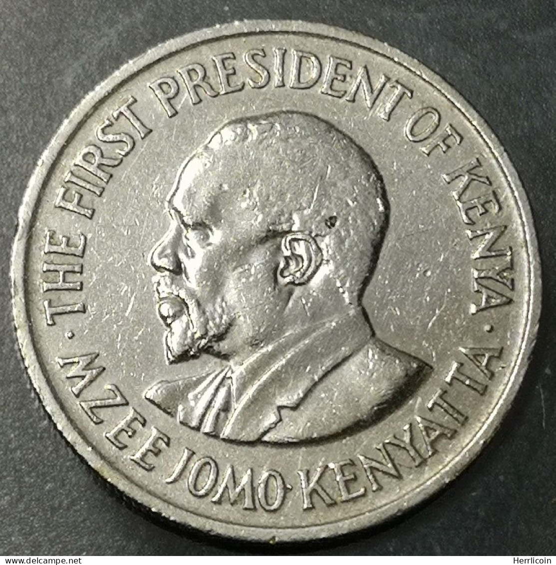 Monnaie Kenya - 1975   - 50 Cents Jomo Kenyatta avec Légende - Kenia