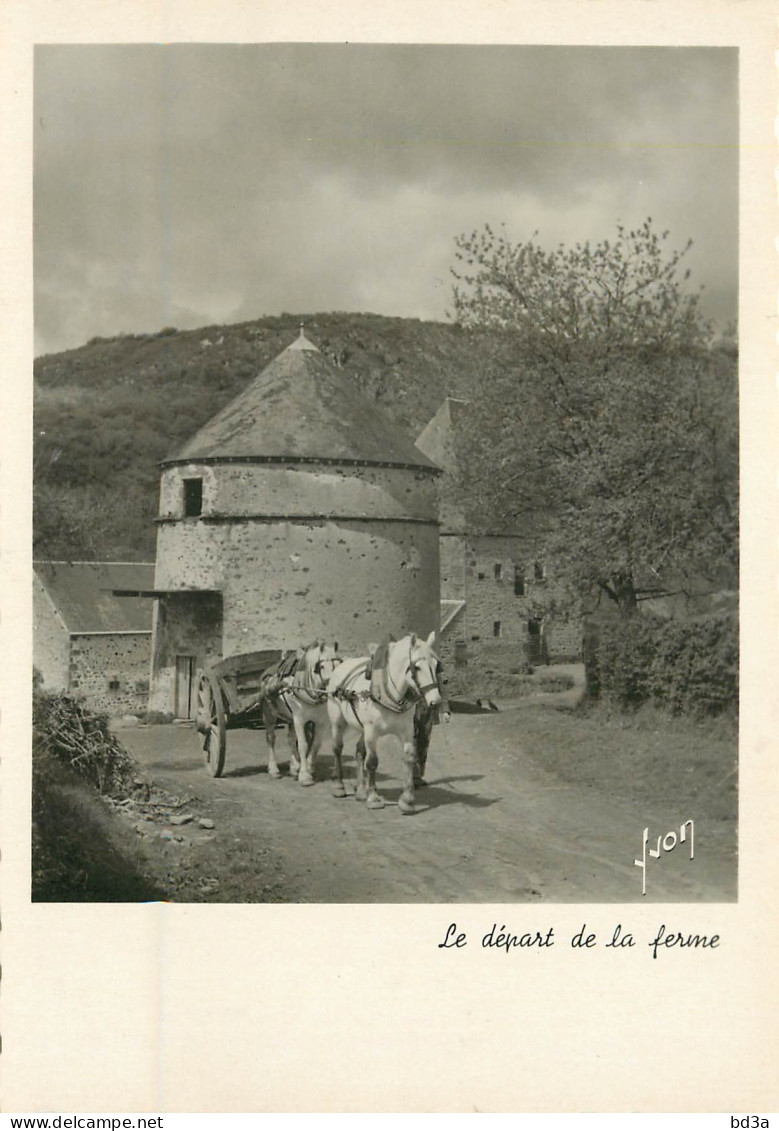 DOUCE FRANCE LE DEPART DE LA FERME ATTELAGE - Attelages