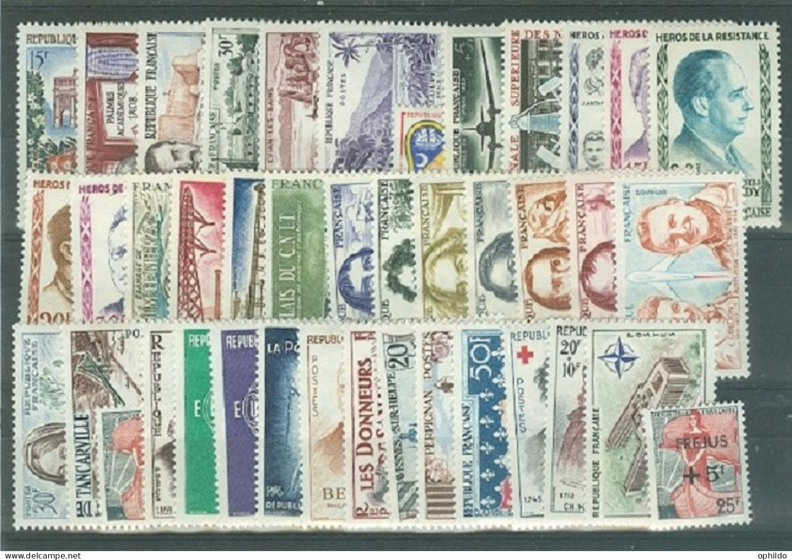 France  Année Complete 1959  * *   TB   Cote 80 Euro   - 1950-1959