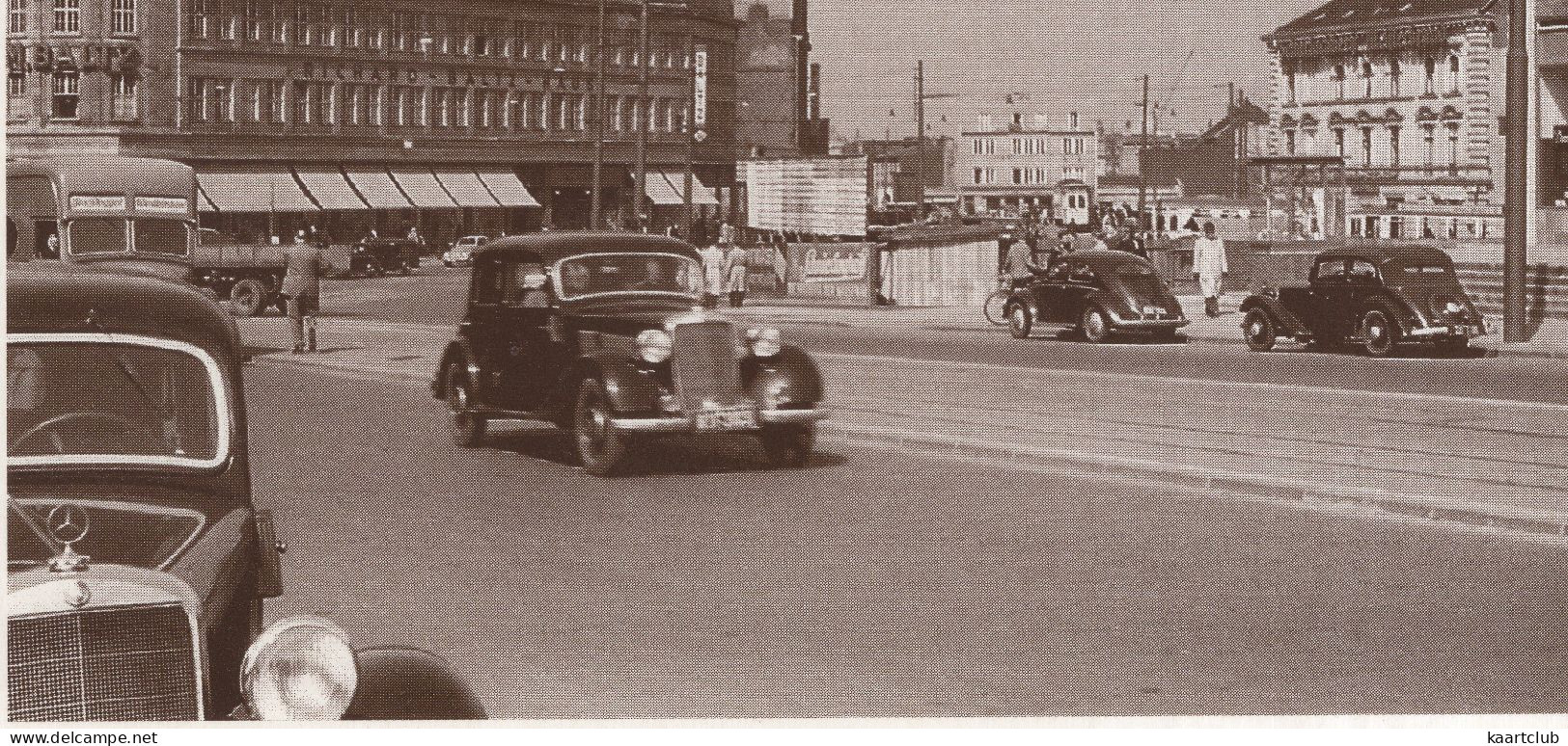 Bochum-Innenstadt: MERCEDES 170 VA, VW 1200 KÄFER/COX - Bongardstraße 1953 - (Deutschland) - Turismo