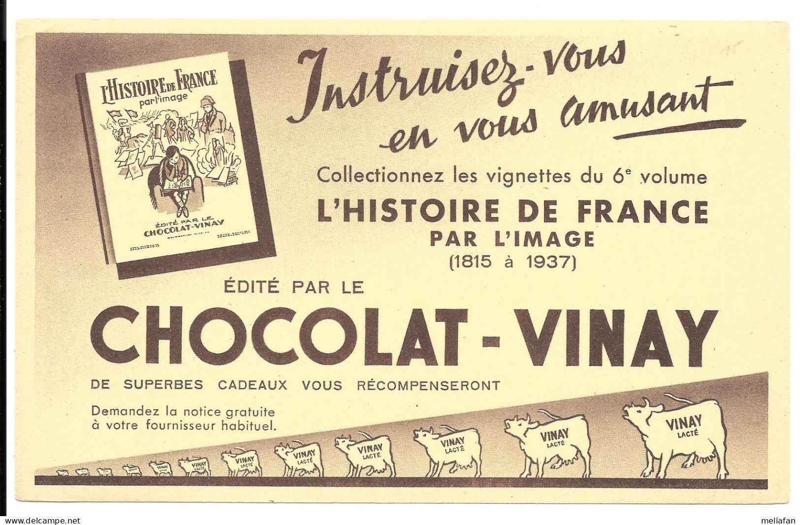 GF530 - BUVARD CHOCOLAT VINAY - HISTOIRE DE FRANCE - Chocolat