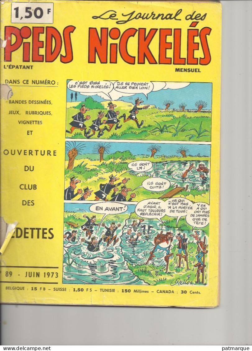 Les Pieds Nickelés  - Lot de 5 B.D  : n° 19 - n° 65  - n° 89 - n°111 - n° 113