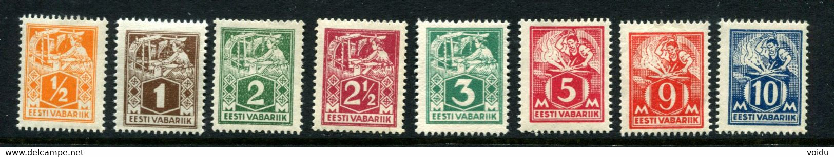 Estonia  1922 Mi 32-39  MNH** - Estonia