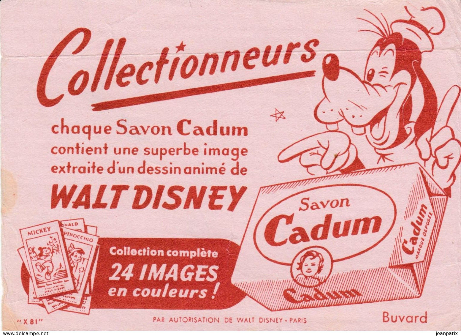 BUVARD & BLOTTER - Savon Cadum Walt Disney Dingo - Kakao & Schokolade