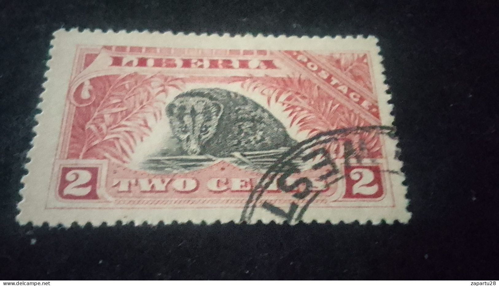 LİBERYA-1910-30    2   C.      DAMGALI - Liberia