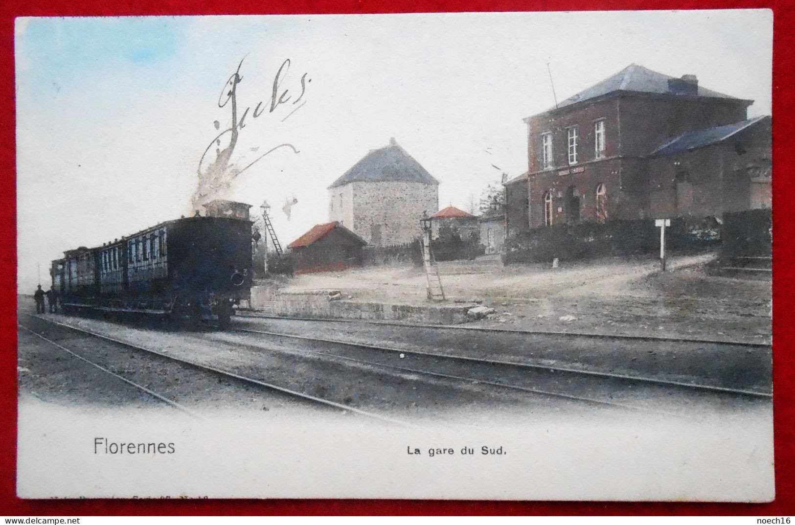 CPA Couleur, Florennes, La Gare Du Sud - Florennes