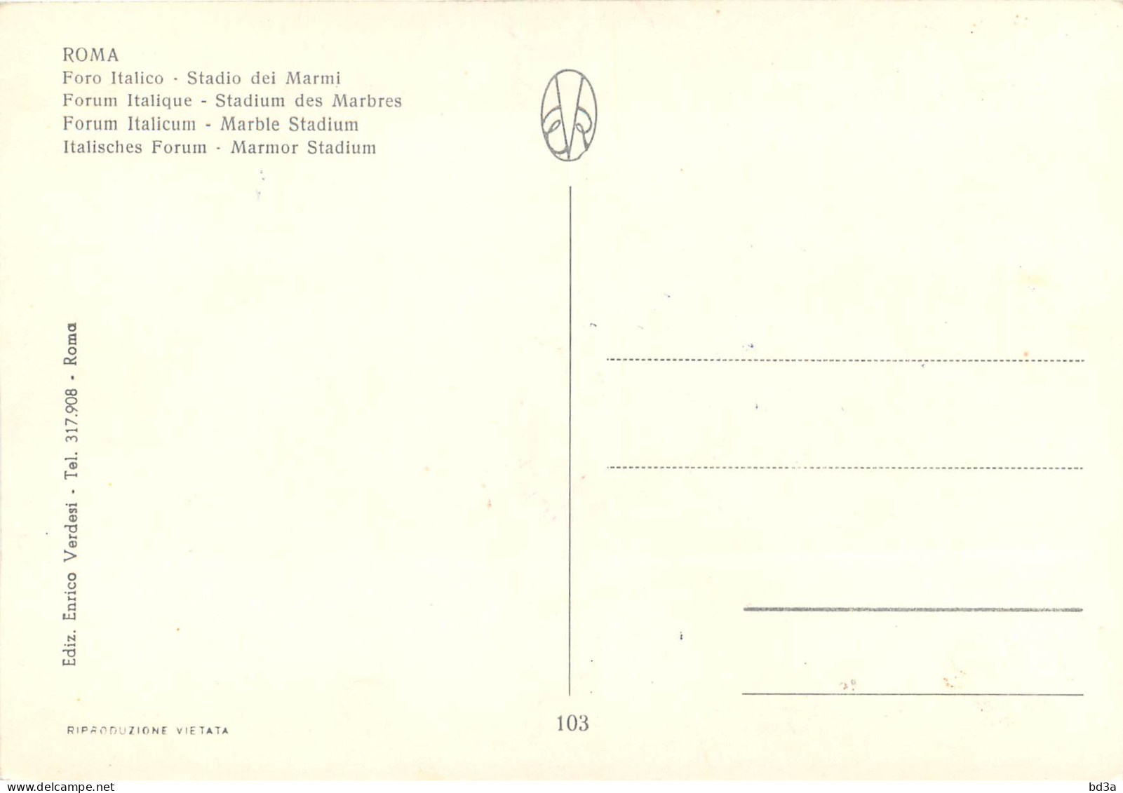 ITALIA ROMA STADIO DEI MARMI - Stadien & Sportanlagen
