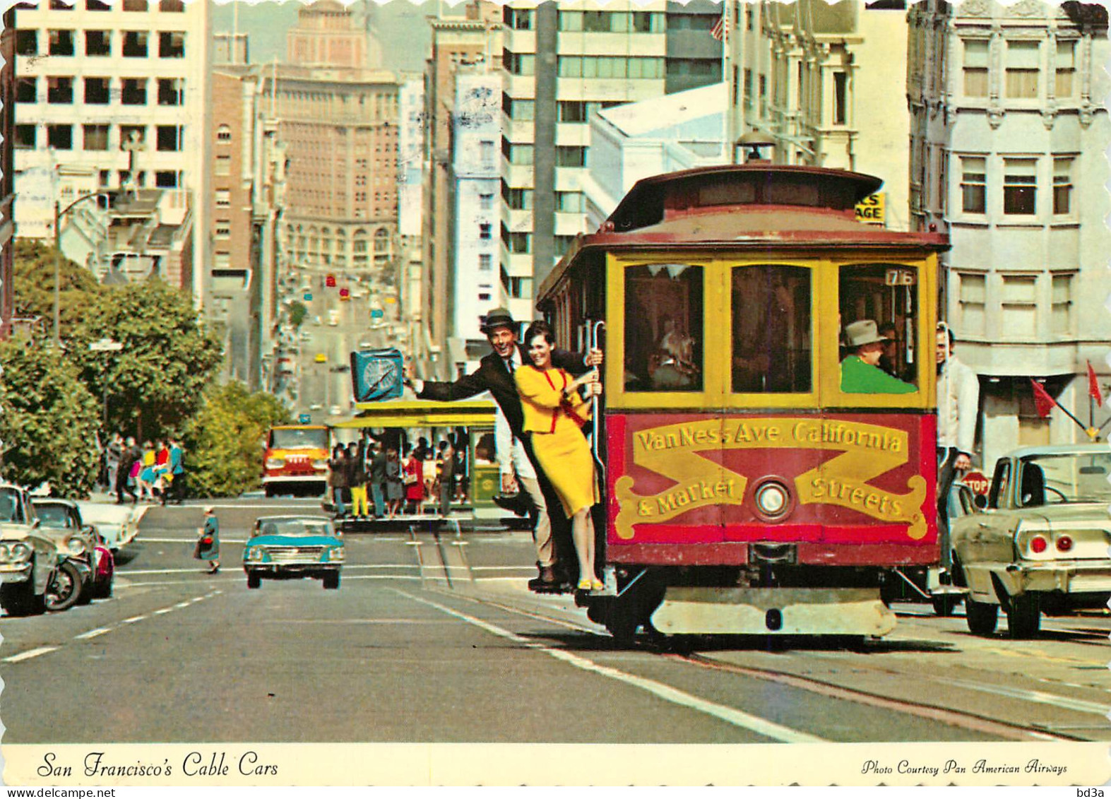 CABLE CAR SAN FRANCISCO HILL  - Kabelbanen