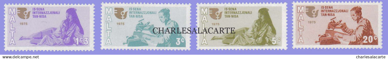 MALTA REPUBLIC  1975  WOMEN'S YEAR  S.G. 539-542  U.M. - Malta