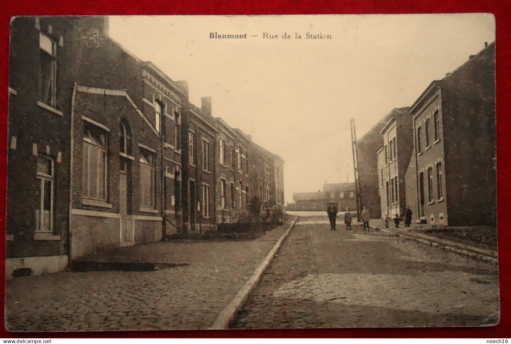 CPA Blanmont, Chastres. Rue De La Station - Chastre