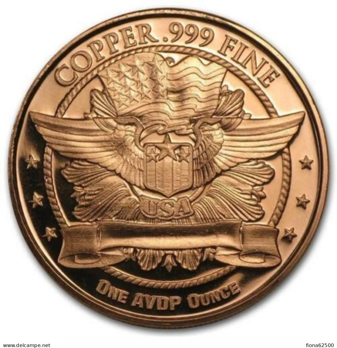 MEDAILLE AMERICAINE EN CUIVRE . STANDING LIBERTY . - Andere & Zonder Classificatie