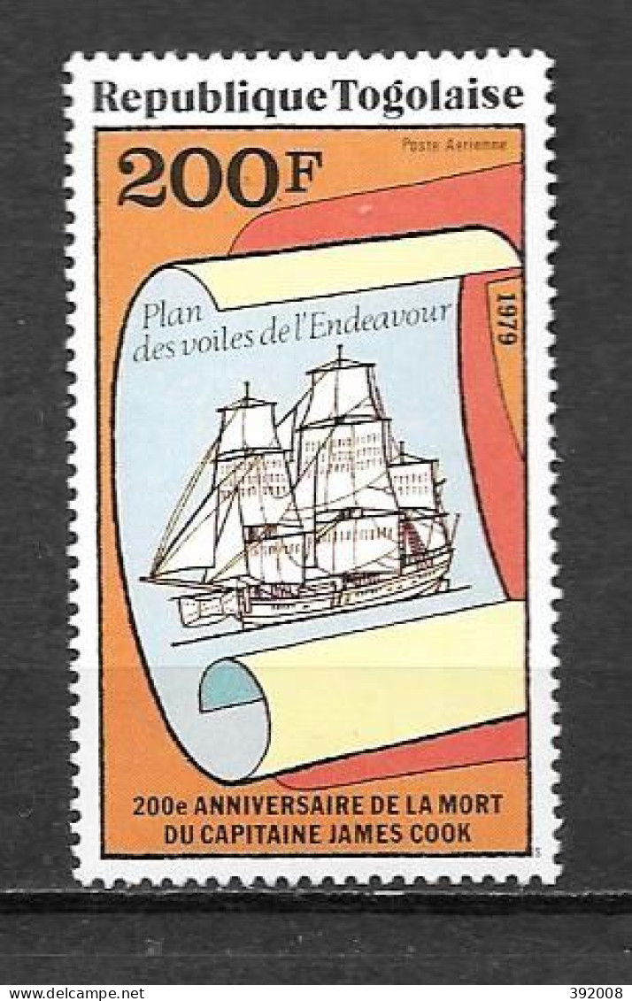 PA - 1978 - N° 376 **MNH - Capitaine Cook - Togo (1960-...)