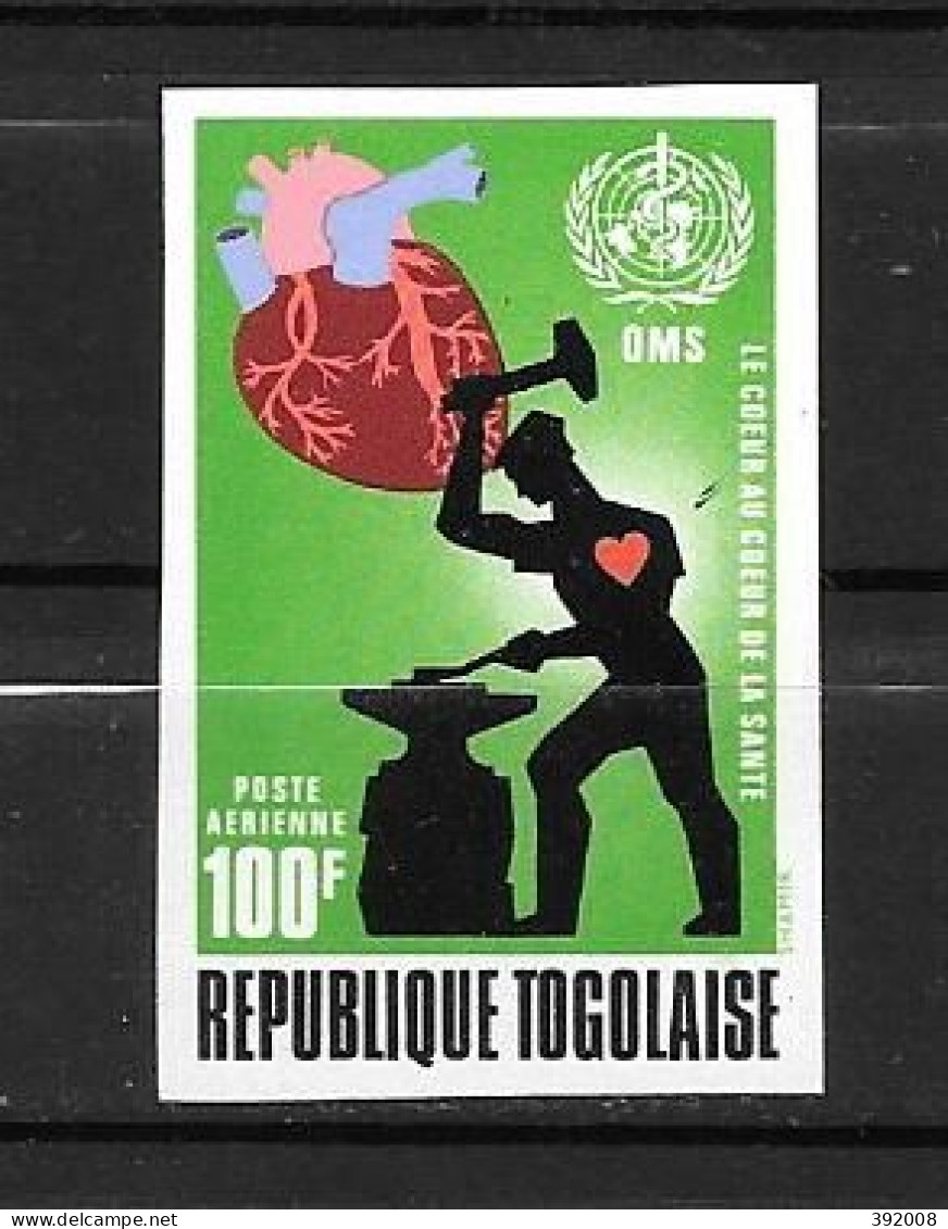 PA - 1972 - N° 176 **MNH - Mois Mondial Du Coeur - Togo (1960-...)