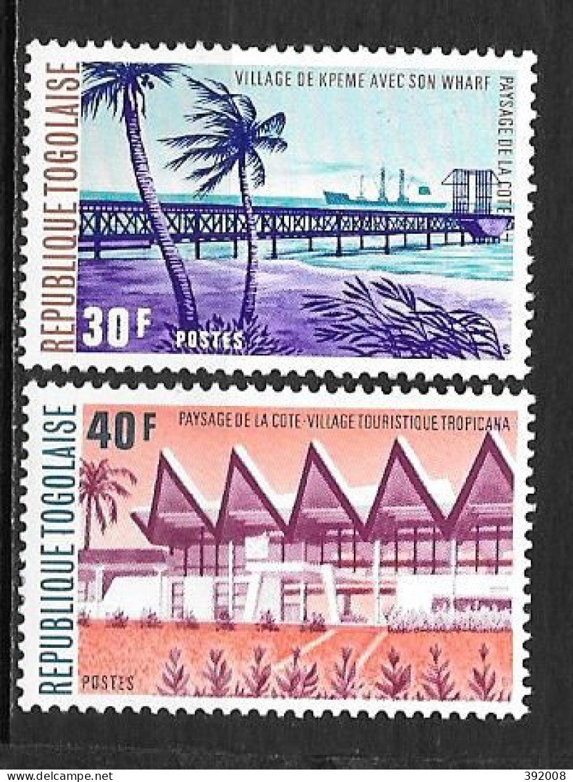 1974 - N° 805 à 806 **MNH - Tourisme - Togo (1960-...)
