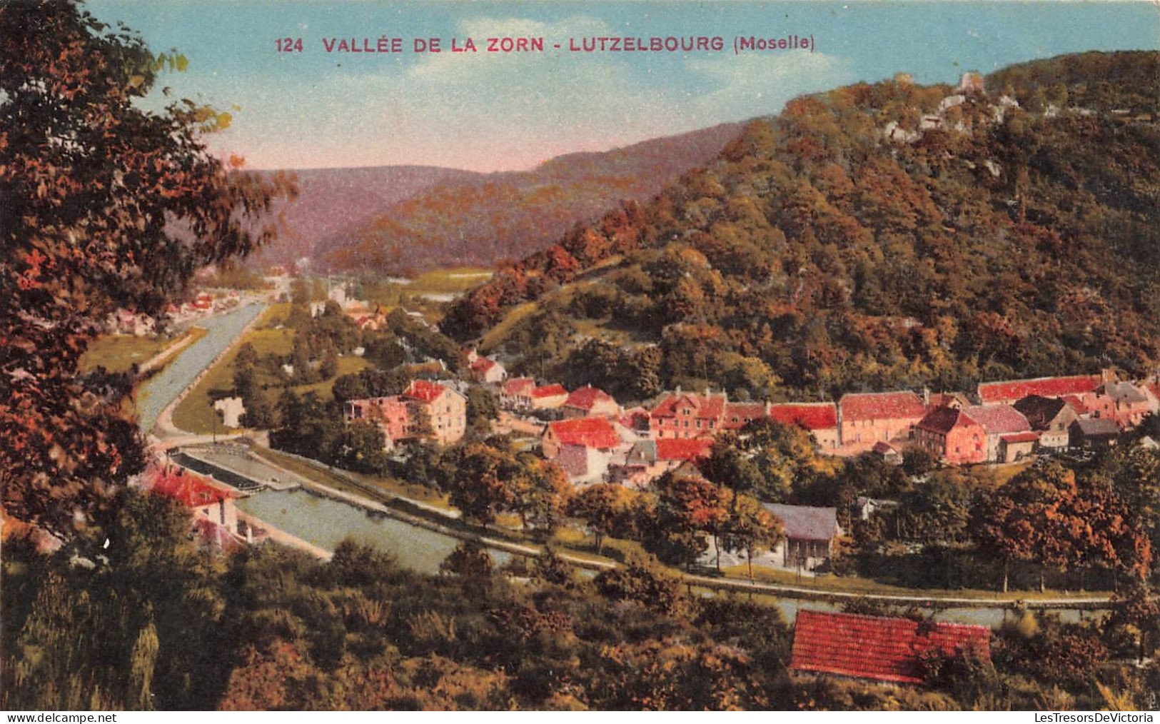 FRANCE - Vallée De La Zorn - Lutzelbourg (Moselle) - Vue Sur La Ville - Colorisé - Carte Postale Ancienne - Sarrebourg