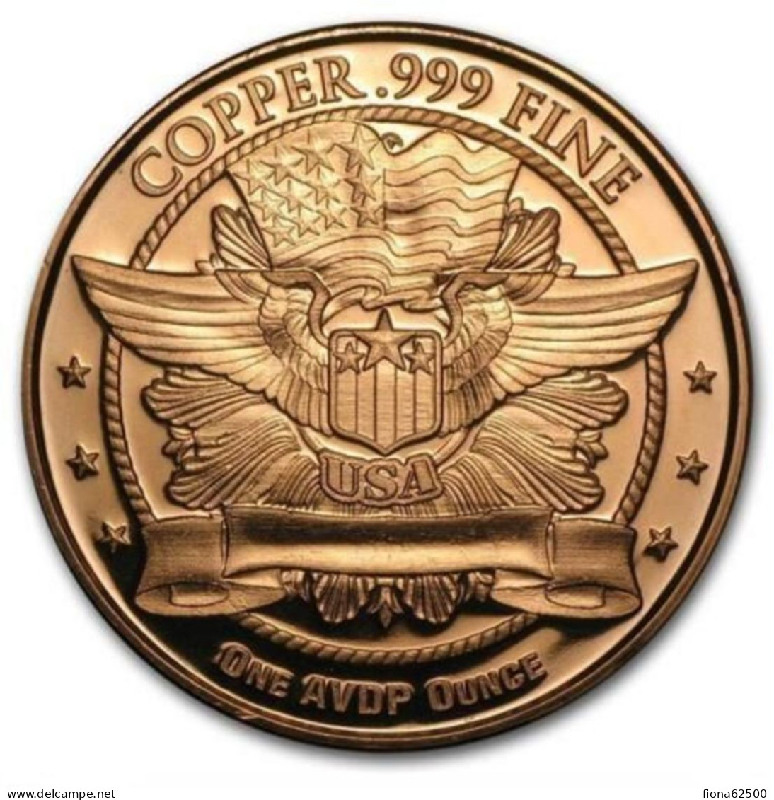 MEDAILLE AMERICAINE EN CUIVRE . BUSTE DE LA LIBERTE . - Andere & Zonder Classificatie