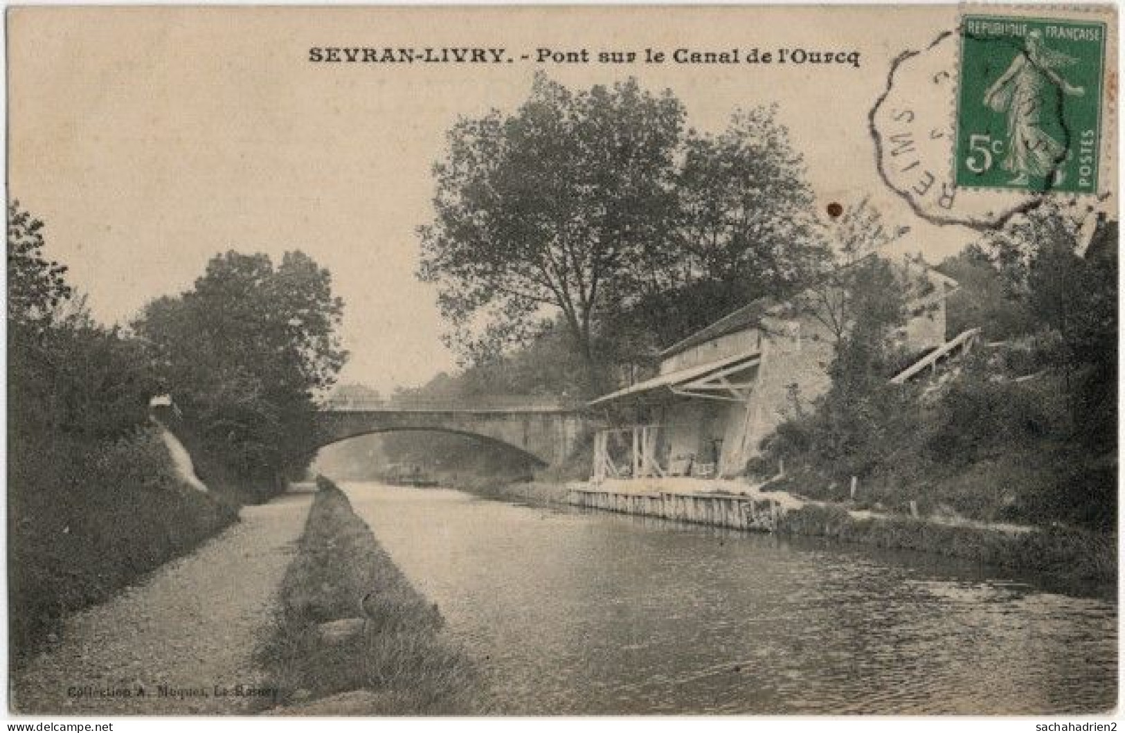 93. SEVRAN-LIVRY. Pont Sur Le Canal De L'Ourcq - Sevran