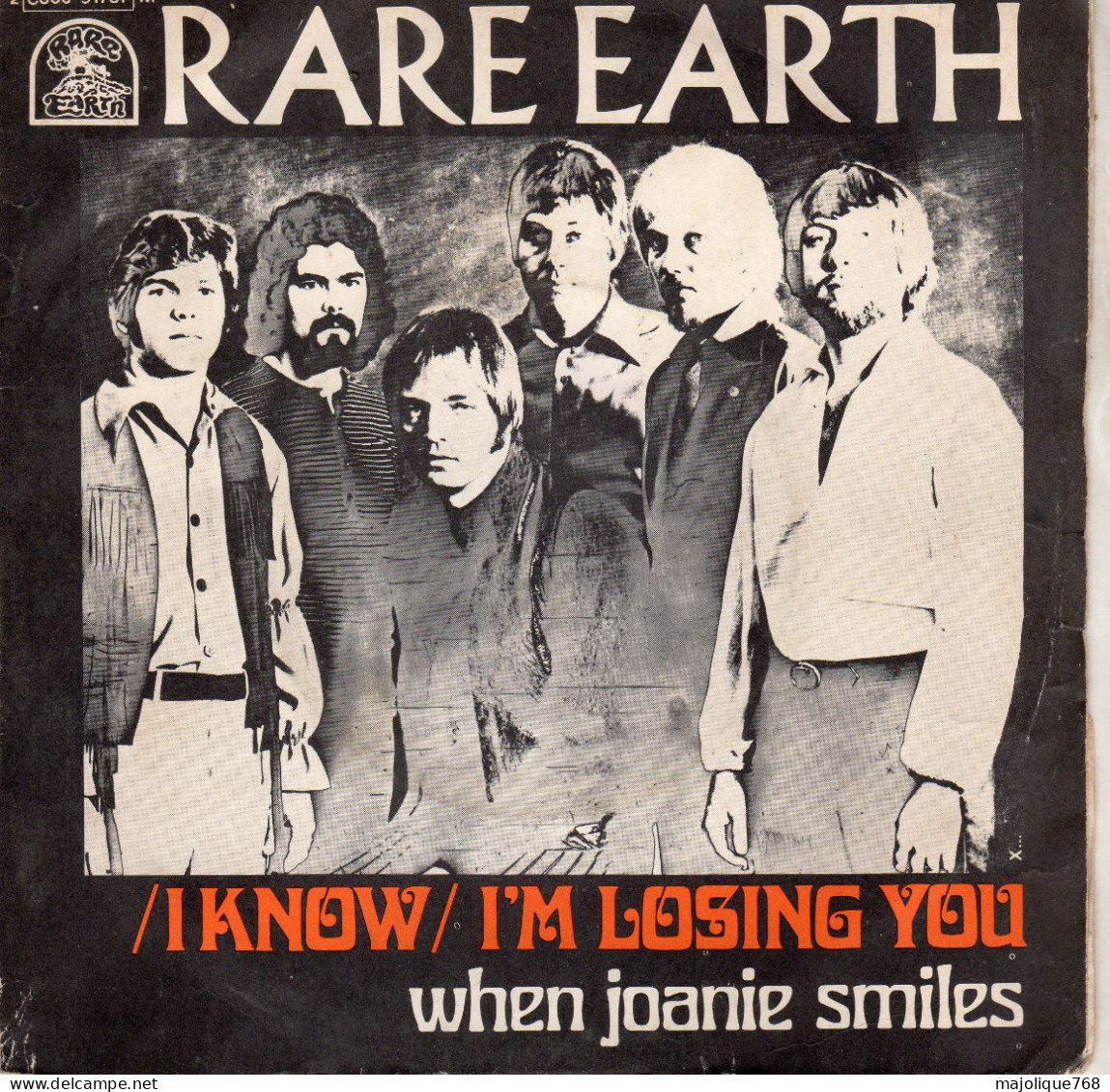Disque De Rare Earth - (i Know) I'm Losing You - Rare Earth 2C 006.91.737  - France 1970 - Rock