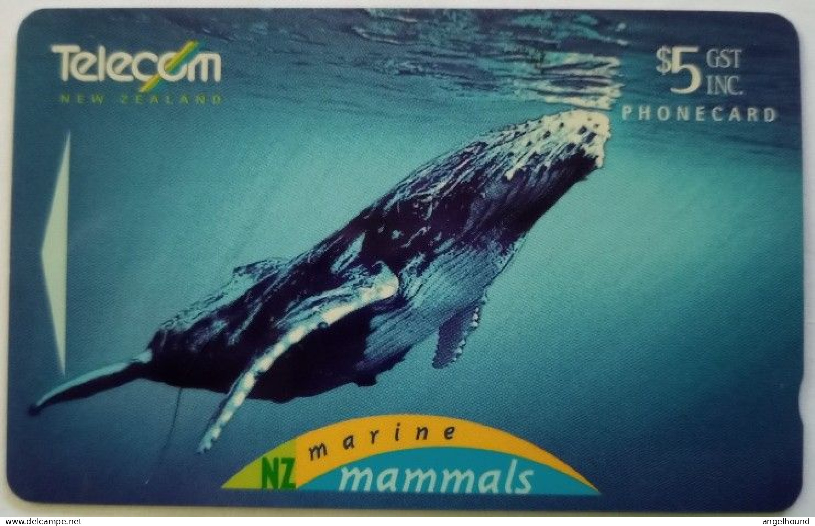 New Zealand $5 GPT  251B -Humpback Whale - Nueva Zelanda