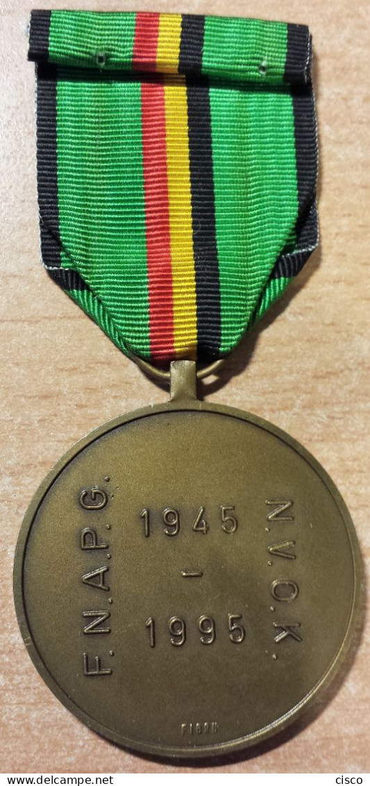 BELGIQUE Médaille Commémorative FNAPG 1945-1995 Prisonniers De Guerre WW2 - Belgium