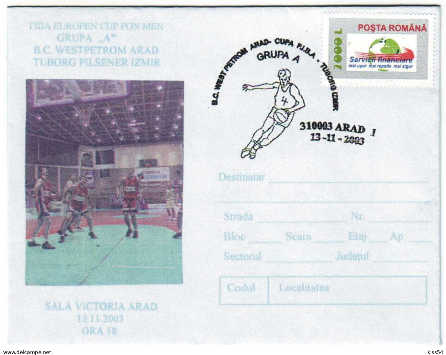 COV 20 - 260 BASKETBALL, Romania - Cover - Used - 2003 - Basketball