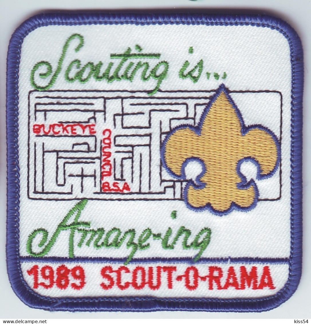 B 29 - 27 USA Scout Badge - 1989 - Scouting
