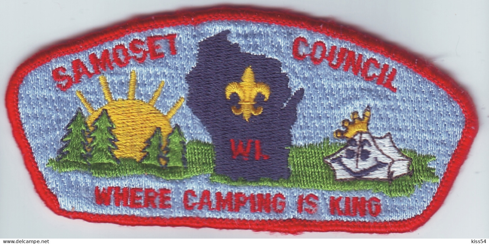 B 29 - 25 USA Scout Badge - Samoset Council, Maine - Scouting
