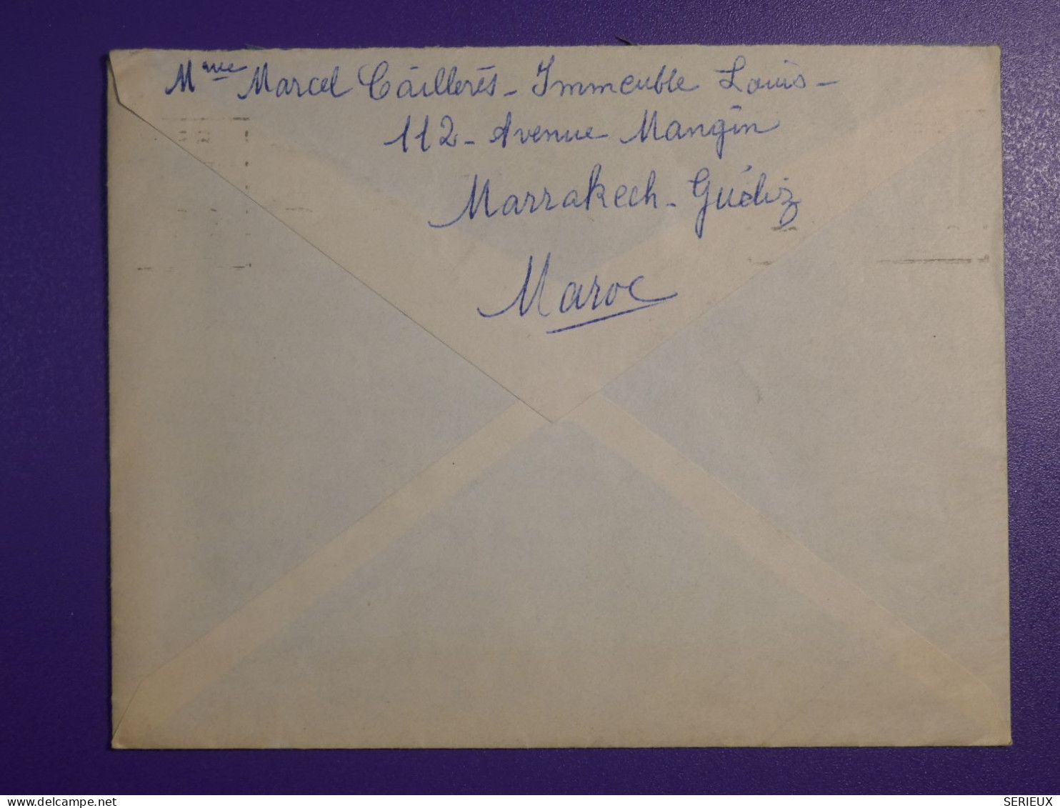 DM 10    MAROC BELLE   LETTRE RR  1953  MARAKECH  A  LAUSANNE SUISSE    +AFF. INTERESSANT +++ - Briefe U. Dokumente