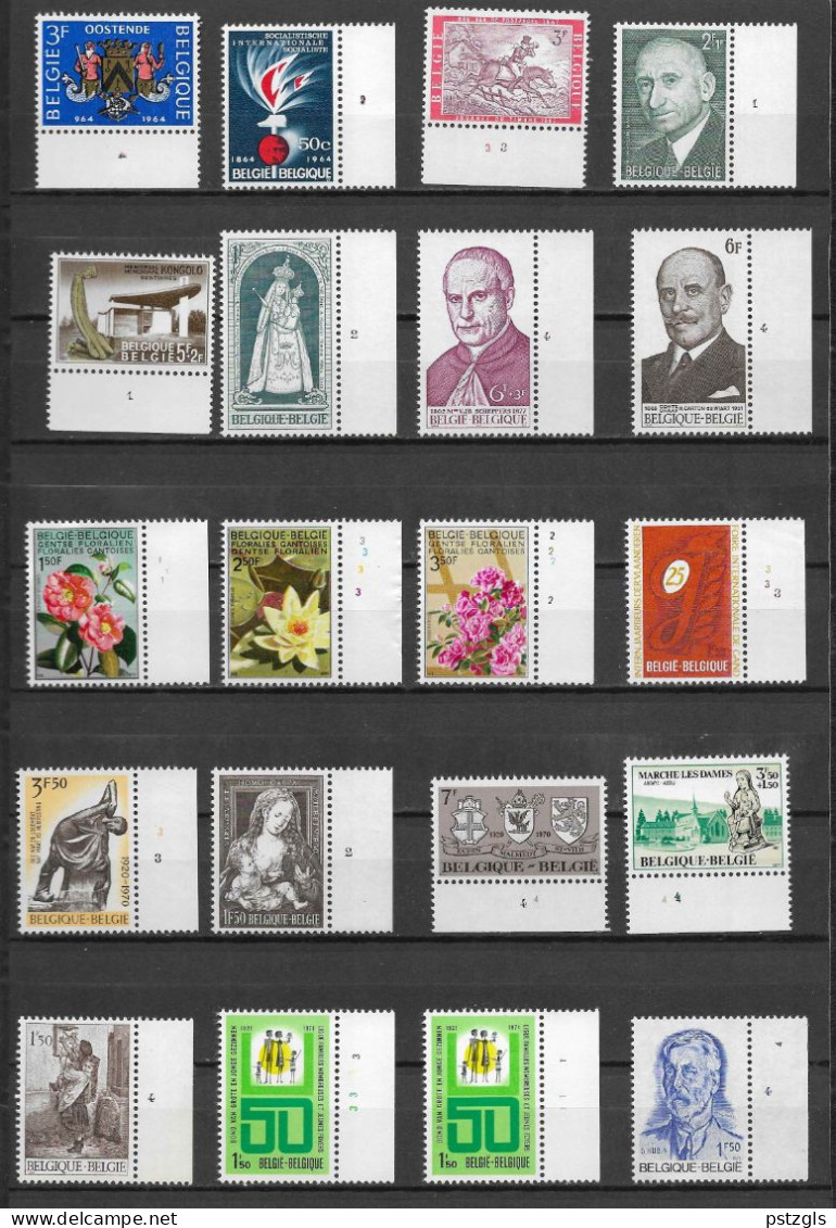 Lot 20 Ex. Plaatnummer / Planche (2) ** MNH - Other & Unclassified